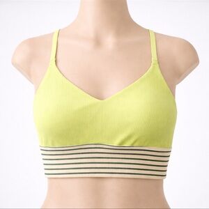 OFFLINE by Aerie Ribbed Sports Bra Neon Green | Crisscross Back | NWT | Size S
